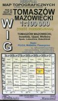 Tomaszów Mazowiecki- mapa WIG skala 1:100 000