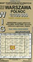 Warszawa Północ - mapa WIG skala 1:100 000