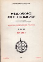 Wiadomości archeologiczne