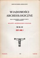 Wiadomości archeologiczne Tom XXVI / Zeszyt 1