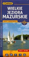 Wielkie jeziora mazurskie - mapa turystyczna laminowana