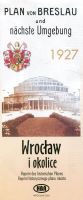 Wrocław i okolice plan miasta z 1927 r.