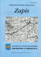 Zapis Grajewskie Zeszyty Historyczne Zeszyt 1(5) Styczeń/Marzec 2002